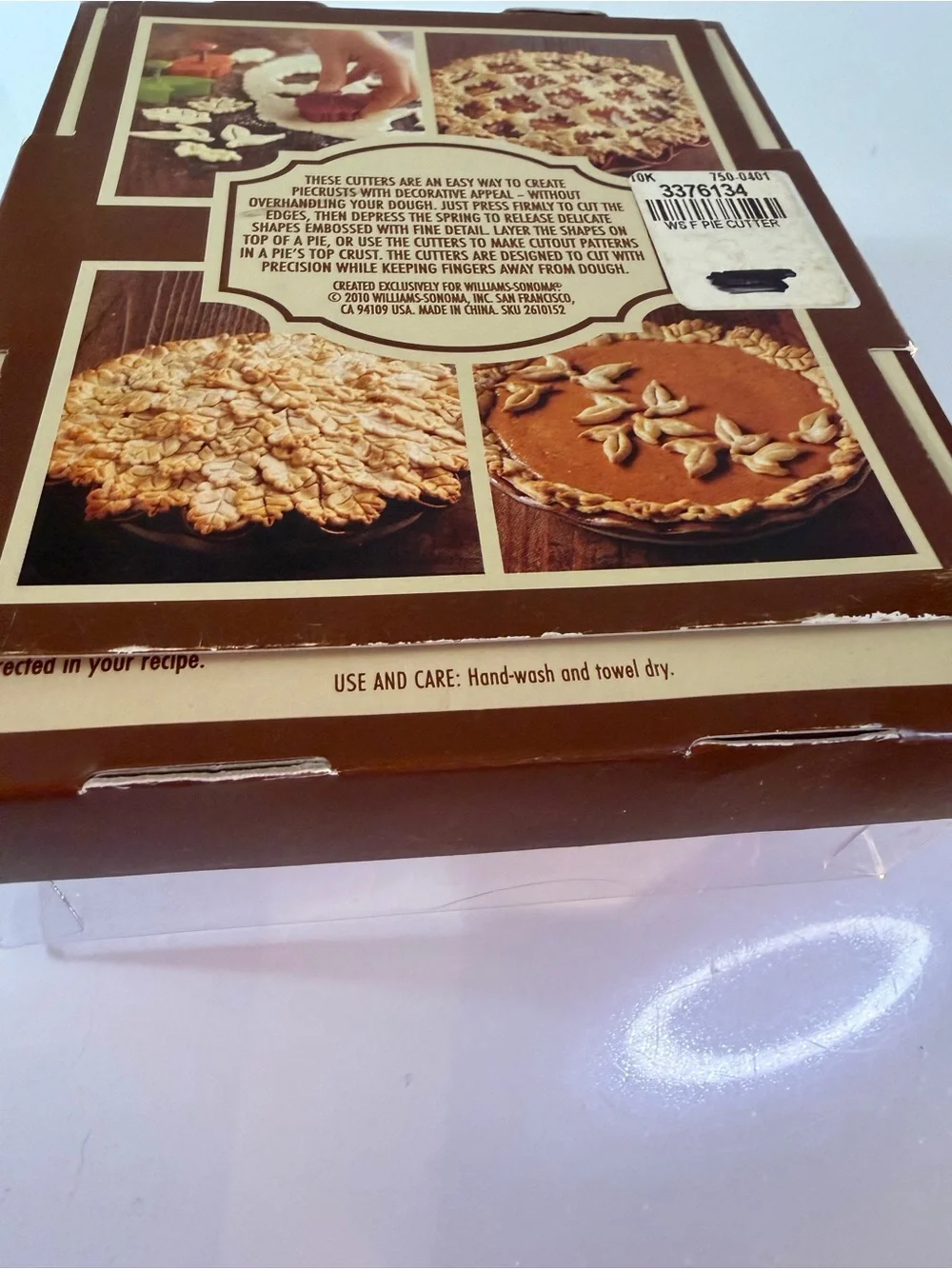 Williams Sonoma Autumn Leaves Piecrust Cutters - NIB from 2010